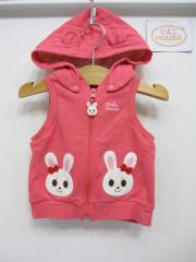 mikihouse、80cm、ベスト、綿、女の子用