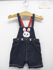 mikihouse、80cm、ショートオール、綿、女の子用