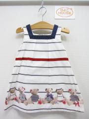 LAPIN HOUSE、100cm、ワンピース、綿・ポリウレタン、女の子用