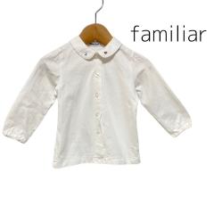 familiar、90cm、ブラウス、綿、女の子用