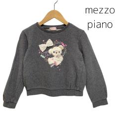 mezzo piano、140cm、トレーナー、綿・ポリウレタン、女の子用