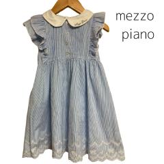 2024年製☆mezzo piano、110cm、ワンピース、綿・ポリエステル、女の子用