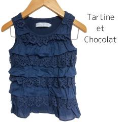 Tartine et Chocolat、110cm、タンクトップ、綿・ポリウレタン、女の子用