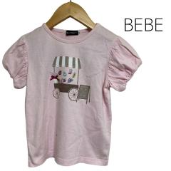 BEBE、120cm、カットソー、綿・ポリウレタン、女の子用