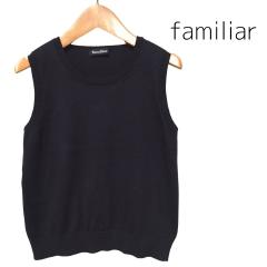 familiar、120cm、ベスト、綿、男女共用