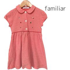 familiar、110cm、ワンピース、綿・ポリエステル、女の子用