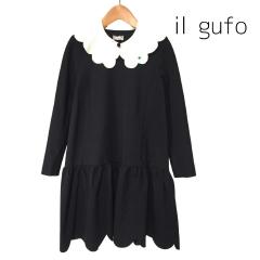 美品♡ il gufoイルグッフォ 紺色ティアードワンピース14Y発表会 通塾 美品♡ il gufoイルグッフォ 紺色ティアードワンピース14Y発表会