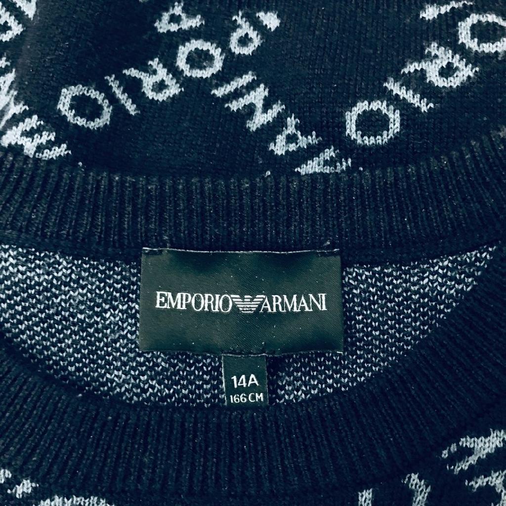 新品・最終価格] 14A(14歳) EMPORIO ARMANI / JUNIOR 刺繍ロゴ入り