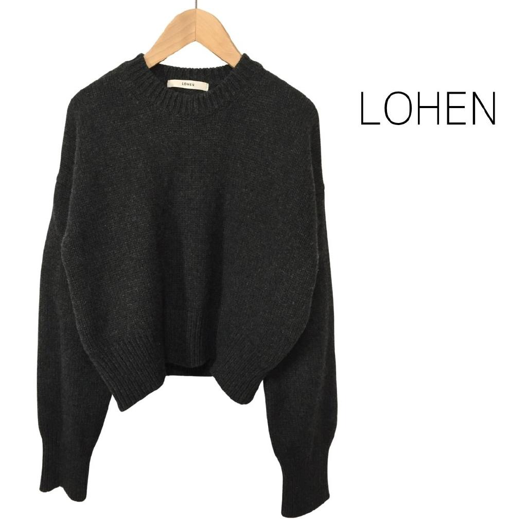 LOHEN ニット LOHEN ローヘン ミラノリブクロップドニット トップス