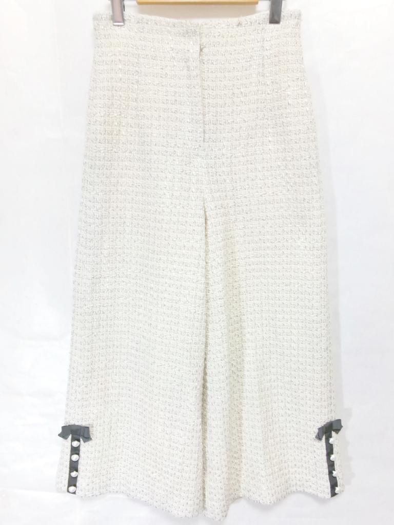 タグ付き新品☆M'S GRACY ツイードガウチョパンツ 38 2024年製☆M'S GRACY パンツ 38 ジュリア名古屋店｜2024年製☆M'S