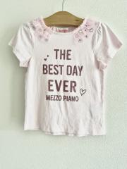 mezzo piano、120cm、Ｔシャツ、綿、女の子用