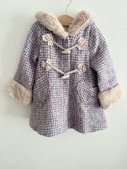 mezzo piano、120cm、コート、毛・アクリル、女の子用