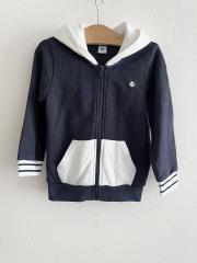 PETIT BATEAU、110cm、パーカー、綿・ポリウレタン、男女共用