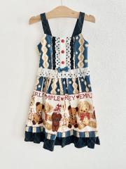 ShirleyTemple、120cm、ジャンパースカート、綿・ポリエステル、女の子用