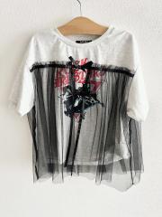 2025年製☆by loveit、150cm、Ｔシャツ、綿・ポリエステル、女の子用