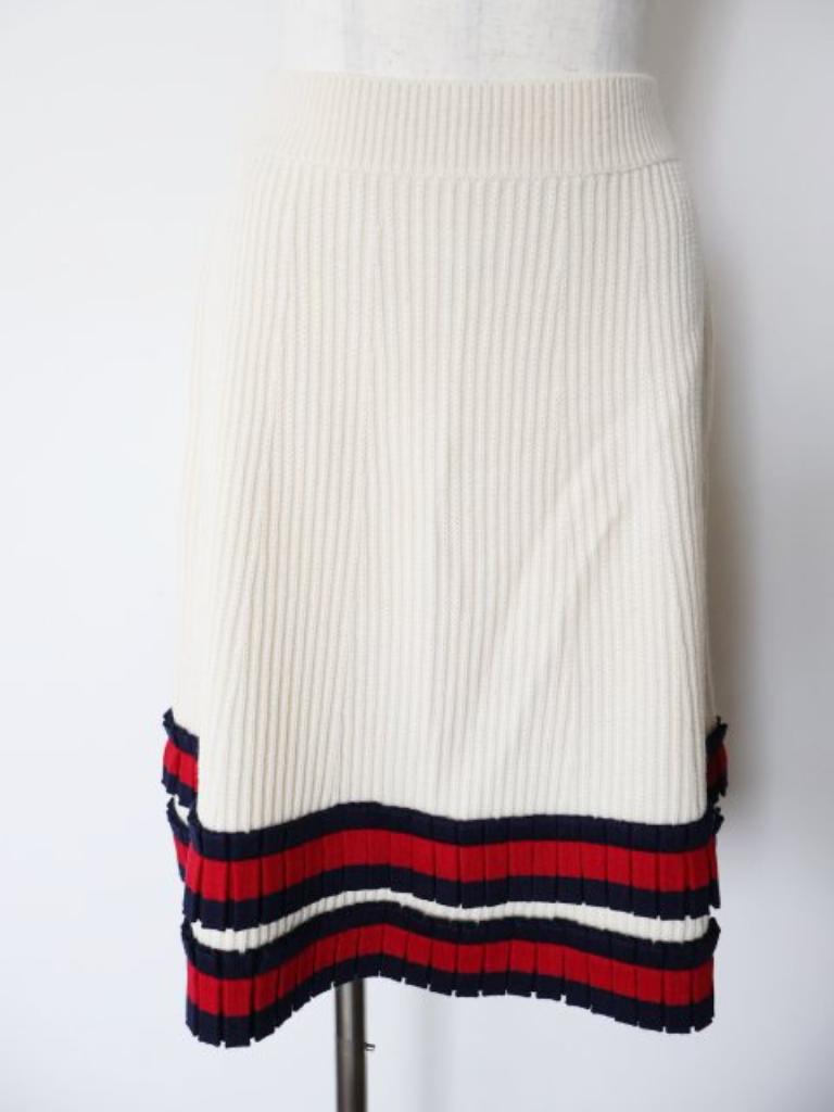 グッチ　レース　スカート　36 美品】 GUCCI / グッチ | シルク レース切替 ロングスカート