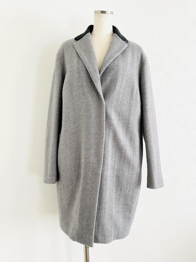 美品✨FABIANA FILIPPI ファー付 カシミヤニットコート グレージュ FABIANA FILIPPI コート Lサイズ ジュリア札幌店｜FABIANA