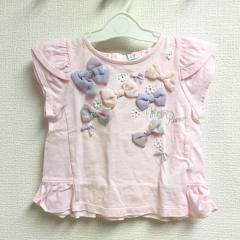 mezzo piano、90cm、カットソー、綿、女の子用