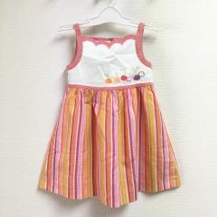 familiar、90cm、ワンピース、綿、女の子用