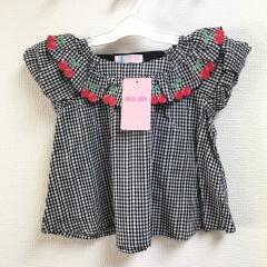 mezzo piano、100cm、ブラウス、綿、女の子用