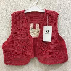 KP、150cm、ベスト、綿・アクリル、女の子用