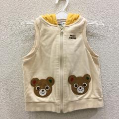 mikihouse、100cm、ベスト、綿、男の子用