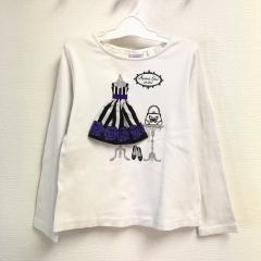 ANNA SUI Mini、120cm、カットソー、綿、女の子用
