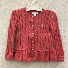 RALPH LAUREN、90cm、カーディガン、綿、女の子用