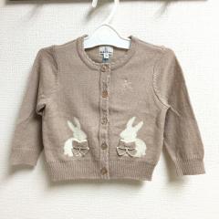 KUMIKYOKU、80cm、カーディガン、毛・アクリル、女の子用