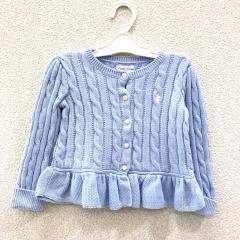 RALPH LAUREN、90cm、カーディガン、綿、女の子用