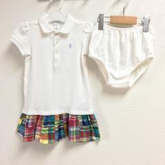 RALPH LAUREN、90cm、ワンピース、綿・ポリウレタン、女の子用