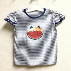 familiar、90cm、カットソー、綿、女の子用