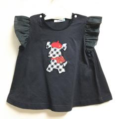 familiar、90cm、カットソー、綿・ポリエステル、女の子用
