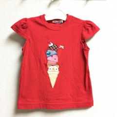 familiar、100cm、カットソー、綿、女の子用