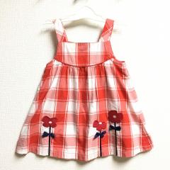 familiar、90cm、ワンピース、綿、女の子用