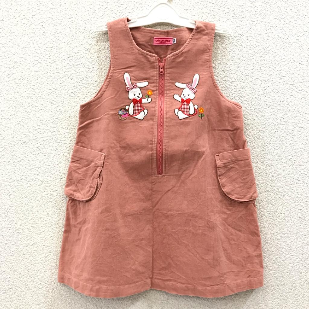 ミキハウス　チエコサク　赤いジャンバースカート 100cm CHIECO SAKU mikihouse ジャンパースカート 100cm くるり｜CHIECO SAKU