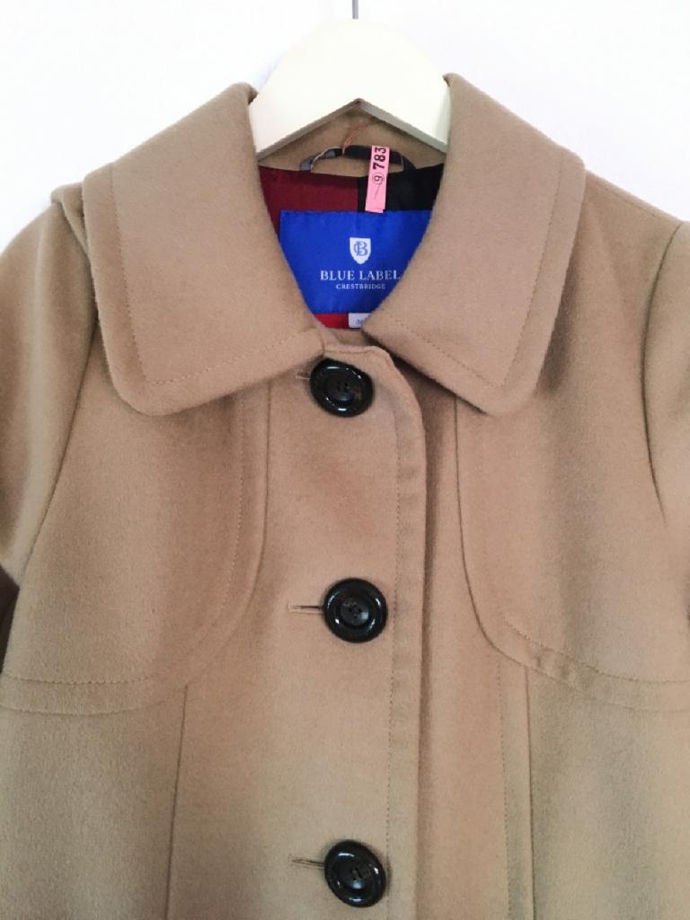 【美品】BLUE LABEL CRESTBRIDGE Pコート 38 美品】BLUE LABEL CRESTBRIDGE Pコート 38