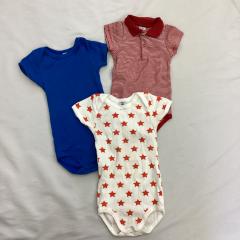 PETIT BATEAU、80cm、ロンパース、綿、男の子用