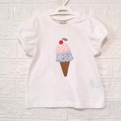 Petit main、90cm、カットソー、綿、女の子用