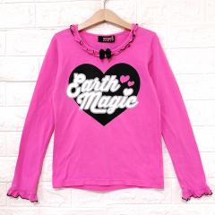 EARTHMAGIC、140cm、Ｔシャツ、綿・ポリウレタン、女の子用