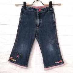 f dash、100cm、ジーンズ、綿・ポリウレタン、女の子用