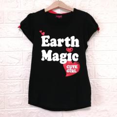 EARTHMAGIC、150cm、Tシャツ、綿・ポリウレタン、女の子用