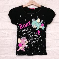 RONI、130cm、Tシャツ、綿、女の子用