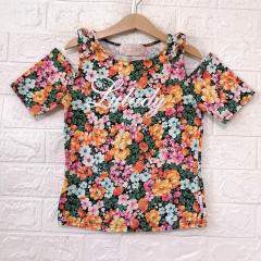 LULUDY、130cm、カットソー、綿・ポリウレタン、女の子用