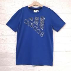 adidas、150cm、Ｔシャツ、綿・ポリエステル、男の子用