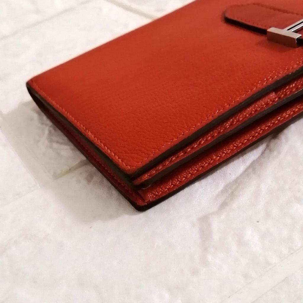 HERMES レッド 六角形 ミニ財布 個性的なデザイン！】☆エルメス☆ミニ財布 シルクイン (HERMES