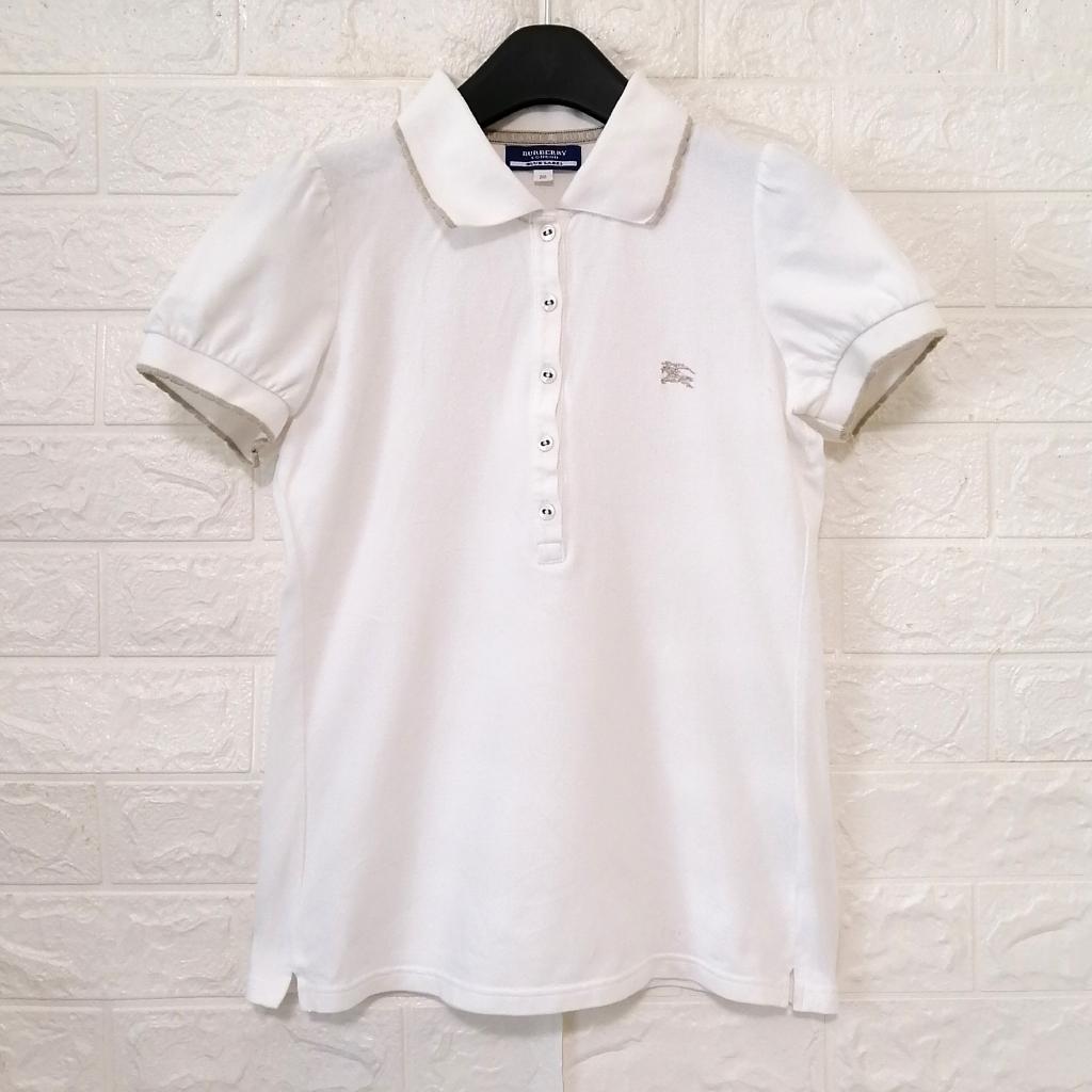 Burberry's 　レディースＬ　ホワイト ポロシャツ 半袖　三陽商会正規品 BURBERRY ポロシャツ 38 メリードール｜BURBERRYのレディース（婦人服