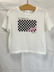 ALGY、130cm、Ｔシャツ、綿・ポリエステル、女の子用