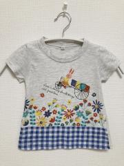 ノーブランド、95cm、Ｔシャツ、綿・ポリエステル、女の子用