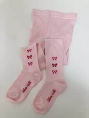 Ribbon Walk、100cm、タイツ、毛・アクリル、女の子用